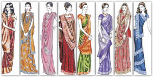 how to wear a sari